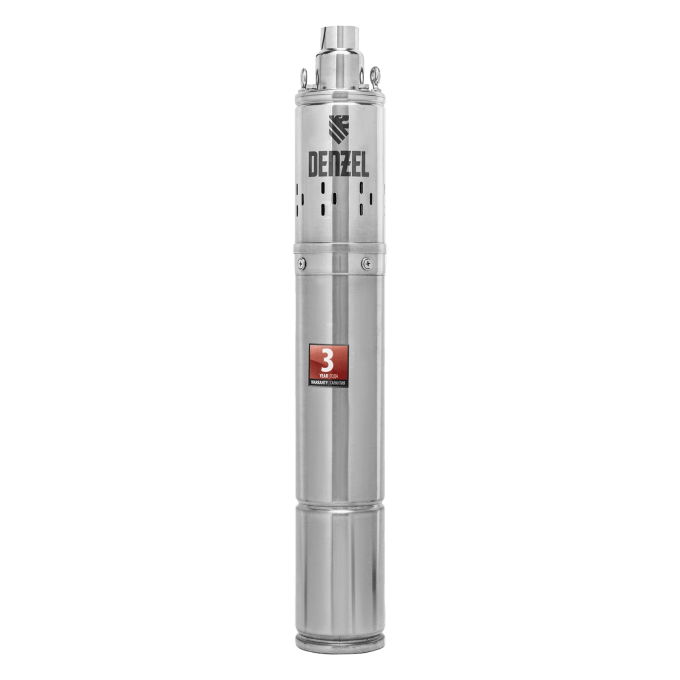 Скважинный насос DENZEL DWS-3,5-100, винтовой, диаметр 3,5", 800 Вт, 1700 л/ч, напор 100 м 10535434