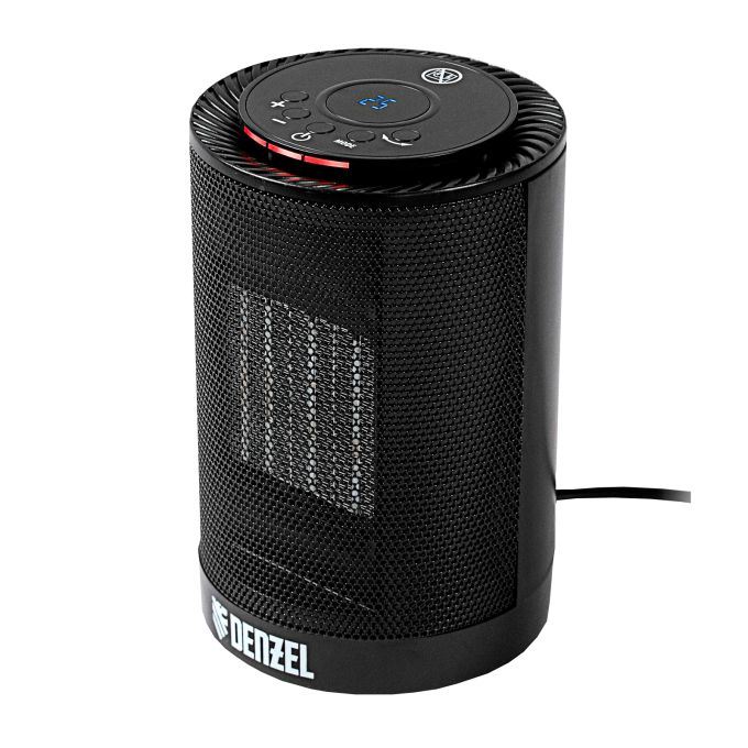 Тепловентилятор керамический электрический DENZEL DTFC-1200, 3 режима, вентилятор, нагрев 600/1200 Вт 10538557